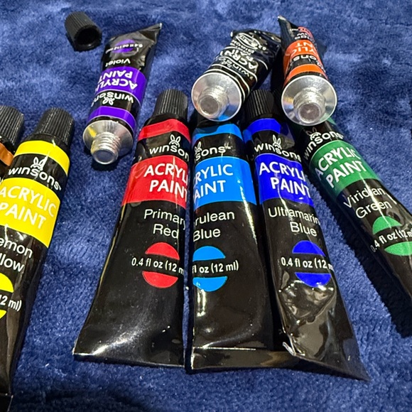 Winsons Acrylic Paint Set with Brushes - Multicolor - Picture 4 of 4